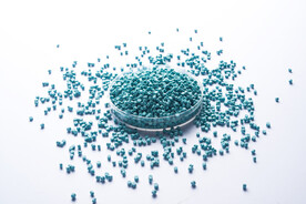 蓝色塑料色母颗粒图片