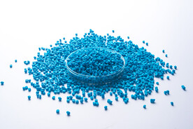 蓝色塑料色母颗粒图片