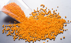 黄色塑料色母颗粒图片