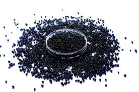 黑色塑料色母颗粒图片
