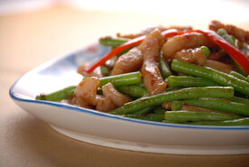 豆角炒肉丝