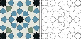矢量地砖拼花