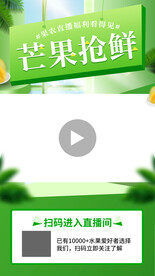 蔬直播宣传背景视频边框