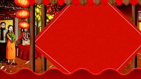 红色背景