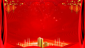 红色背景