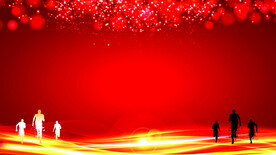 红色背景