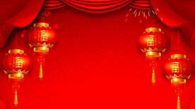 红色背景