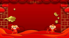 红色背景