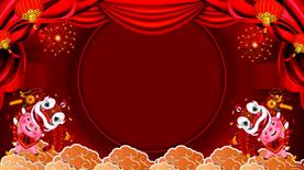 红色背景
