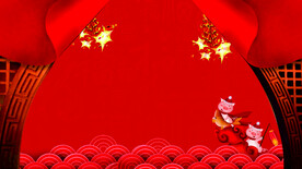 红色背景