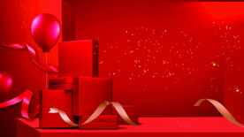 红色背景