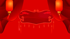 红色背景