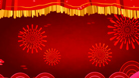红色背景