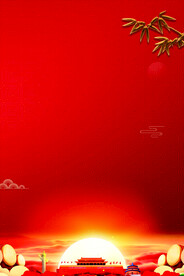 红色背景