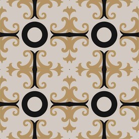  民族花纹数码印花图片