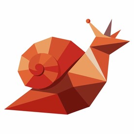 折纸设计的海螺