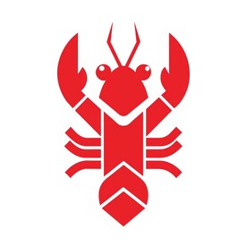 极简风格的小龙虾标志