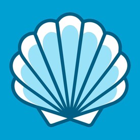 图标风格的扇贝