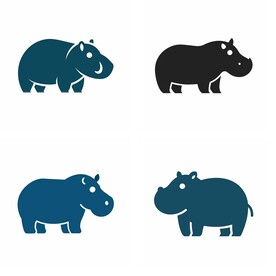 河马简约logo设计组图