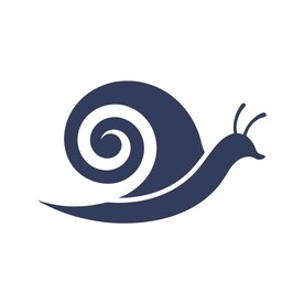 蜗牛简约logo设计