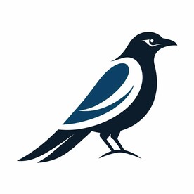 喜鹊简约logo设计