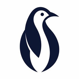 企鹅简约logo设计