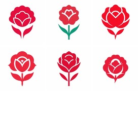 康乃馨简约logo设计组图