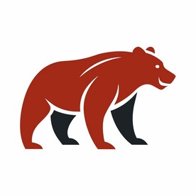 灰熊简约logo设计