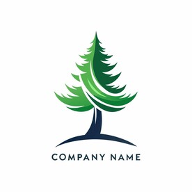 以杜松为创意的简洁logo