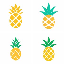菠萝简约logo设计组图