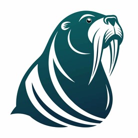 海象简约logo设计