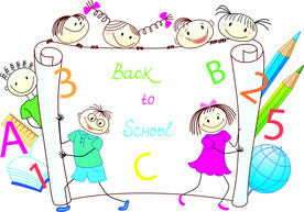 儿童水彩卡通人物