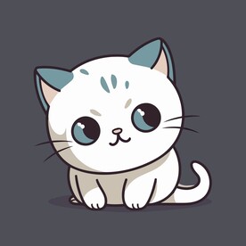 有趣小猫卡通儿童插画