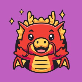 有趣龙年2024儿童插画