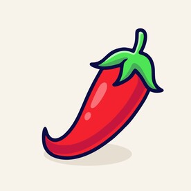 可爱辣椒矢量卡通插画