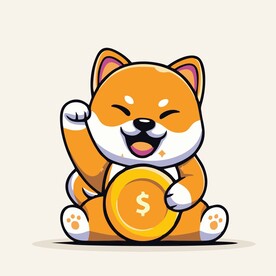 可爱秋田犬矢量卡通画儿童插画