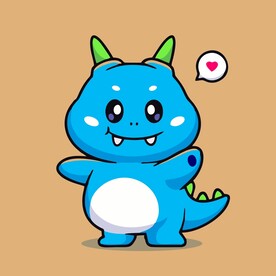 可爱怪物矢量卡通画儿童插画