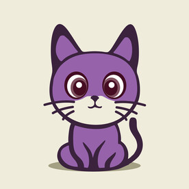 可爱柯尔鸭矢量卡通画儿童插画