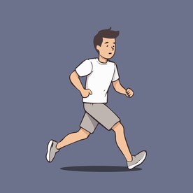 跑步的女孩晨跑田径运动员矢量