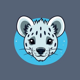 可爱狮子矢量卡通画儿童插画