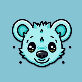 可爱猎狗矢量卡通画儿童插画