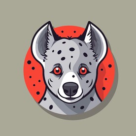 可爱猎狗矢量卡通画儿童插画