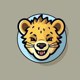 可爱猎狗矢量卡通画儿童插画