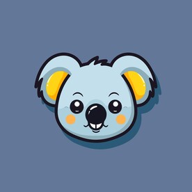 可爱树懒矢量卡通画儿童插画