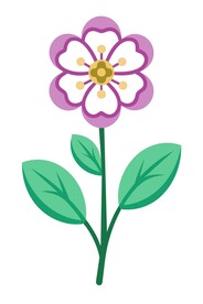 报春花矢量插图图标