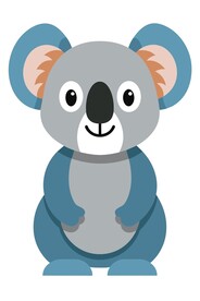 考拉矢量插图图标