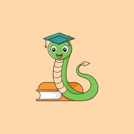 戴毕业帽的蛇