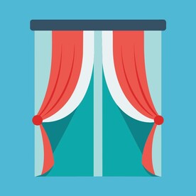 窗帘 标志