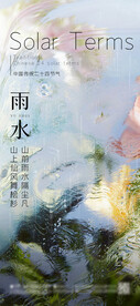 雨水 节气海报