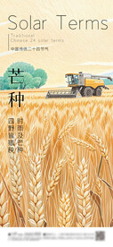 芒种 节气海报